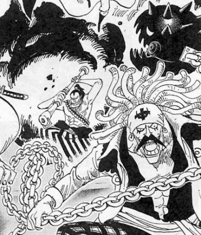 白ひげ海賊団7番隊隊長ラクヨウが使うチェーンハンマーは悪魔の実の能力者なのか One Piece 悪魔の実の独自考察
